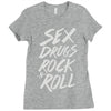 sex drugs rock n roll Ladies Fitted T-Shirt