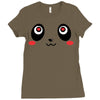 panda face Ladies Fitted T-Shirt
