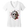 jason voorhees mask Women's V-Neck T-Shirt