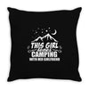 This Guy Loves Camping With His Girlfriend Throw Pillow