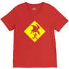 pterosaur warning V-Neck Tee