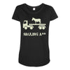 hauling a Maternity Scoop Neck T-shirt
