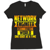 network engineer i connect the Ladies Fitted T-Shirt