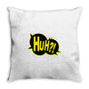 huh bang pow boom splat carto Throw Pillow