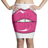 lips shiny Pencil Skirts