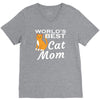 world's best cat mom V-Neck Tee