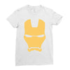 iron man mask avengers marvel comics gift Ladies Fitted T-Shirt