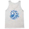 bass clef in blue Tank Top
