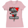 jurassic park raptor natural Ladies Fitted T-Shirt