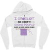 i crochet so i don't choke people save a life, send yarn Zipper Hoodie