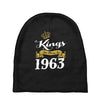 kings are born in 1963 Baby Beanies