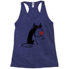 cat and wine Racerback Tank