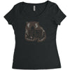 feed me and tell me i'm cutie Women's Triblend Scoop T-shirt