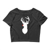 deer skull christmas Crop Top