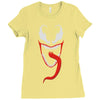 monster face Ladies Fitted T-Shirt