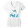 Only the Best Dads get Promoted to Papa Women's V-Neck T-Shirt