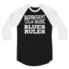 blues rules 3/4 Sleeve Shirt