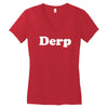 derp Women's V-Neck T-Shirt