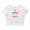 funny teacher Crop Top