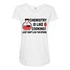 chemistry is like cooking Maternity Scoop Neck T-shirt