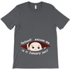 January Peeking Out Baby Boy T-Shirt
