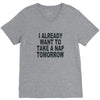 i already want to take a nap V-Neck Tee
