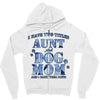 i have two tıtles aunt and dogmom an i rock them both flowers Zipper Hoodie