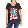 funny vespa chequer board, ideal gift or birthday present Ladies Curvy T-Shirt