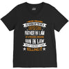 Super Cool Father In Law Of A Freaking Awesome Son In Law V-Neck Tee