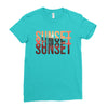 Sunset Ladies Fitted T-Shirt