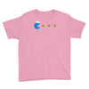 funny 80s pacman cookie monster retro gaming Youth Tee