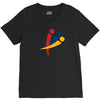 red blu yellow V-Neck Tee