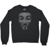 v for vendetta mask guy fawkes cool girls womens cotton t shirt dw01 Crewneck Sweatshirt