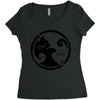 yinyang cats Women's Triblend Scoop T-shirt