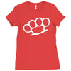 brass knuckles Ladies Fitted T-Shirt