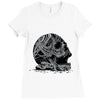 celtic skull Ladies Fitted T-Shirt