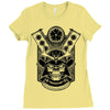 samurai skull Ladies Fitted T-Shirt