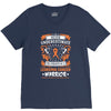 Never Underestimate The Strength Of A Leukemia Cancer Warrior V-Neck Tee