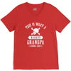 This is What a Badass Grandpa Looks Like V-Neck Tee