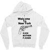 welcome to new york duck mother fucker black t shirt Zipper Hoodie