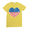 usa flag 2 Ladies Fitted T-Shirt
