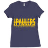 jake paulers yellow Ladies Fitted T-Shirt