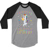 Unicorns are born in September 3/4 Sleeve Shirt