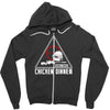 battle ground chicken dinner Zipper Hoodie
