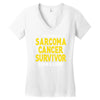This is What a Sarcoma Cancer Survivor Looks Like Women's V-Neck T-Shirt