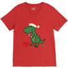 christmas dinosaur V-Neck Tee