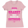 The Best Grammy Was Born In Sebtember Ladies Fitted T-Shirt
