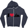 i love jet ski racing Zipper Hoodie