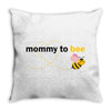 Mommy to Bee Baby Girl Throw Pillow