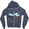 my upside down life Zipper Hoodie